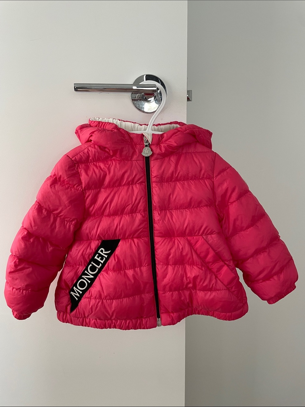 Moncler Pink Puffer 12-18m